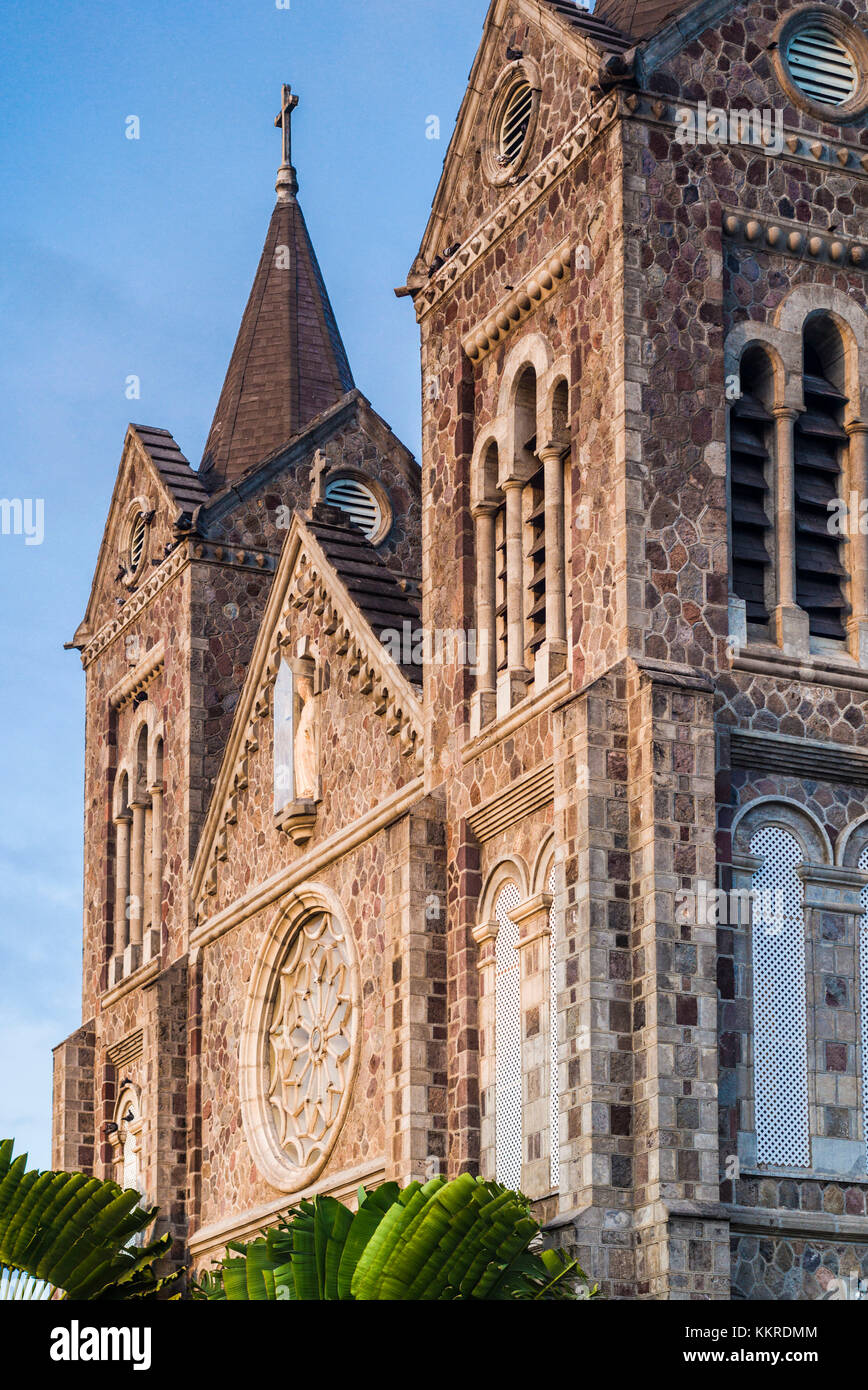 Saint Kitts e Nevis, Saint Kitts, Basseterre, Cattedrale dell Immacolata Concezione, esterna Foto Stock