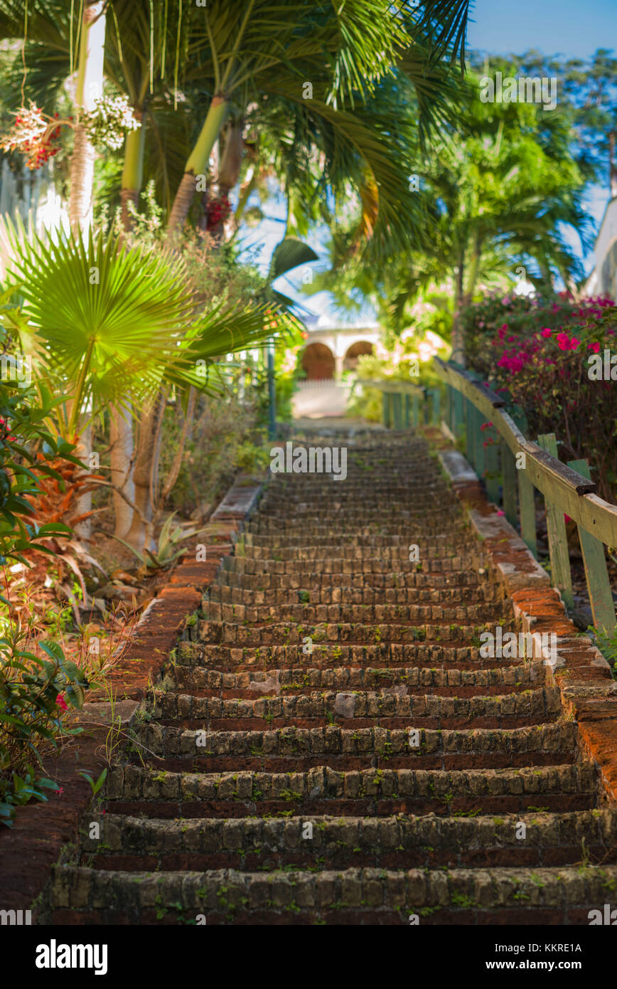 Isole Vergini americane st. Thomas, Charlotte Amalie, il 99 passi Foto Stock