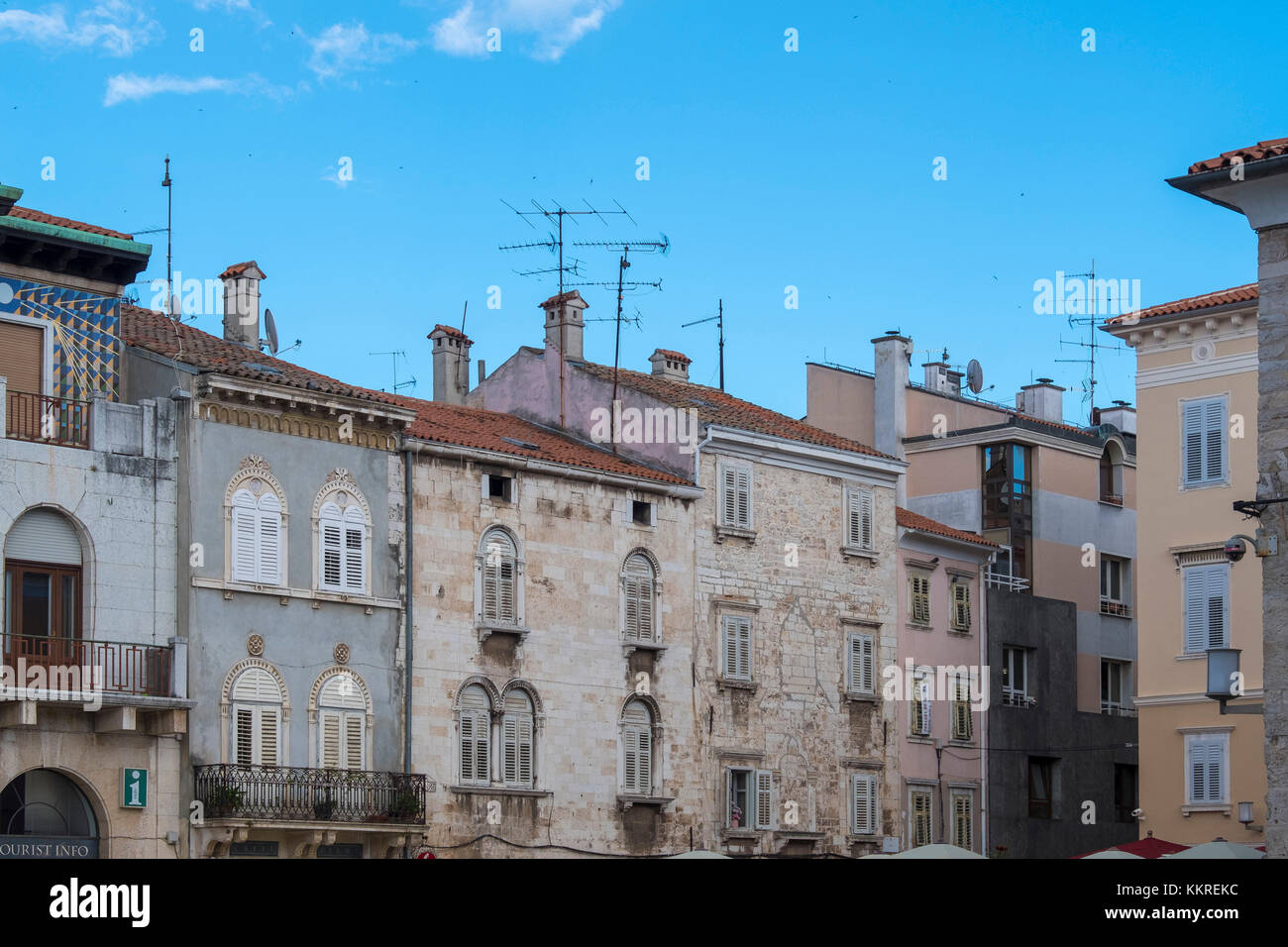 Croazia, Istria, Pola, al centro della città Foto Stock