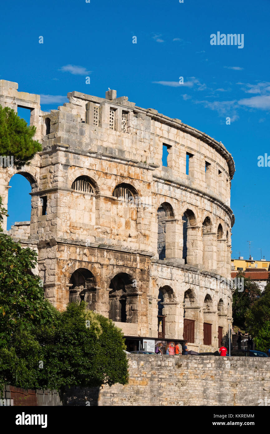 Croazia, Istria, Pola, teatro antico Foto Stock