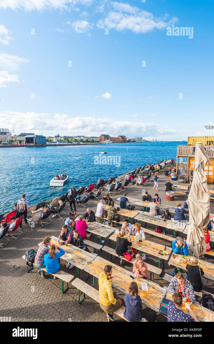 Copenhagen, Hovedstaden, Danimarca. Copenhagen Street Food a Paper Island. Foto Stock