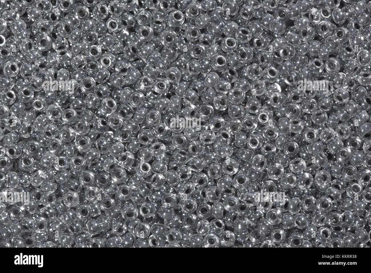 Molti grigio perle di vetro. Foto Stock