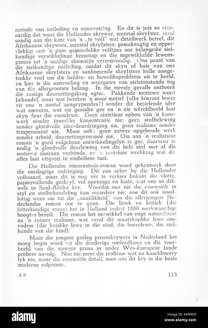 Die Afrikaanse gedagte (il pensiero afrikaans) è una pubblicazione che riflette sulle discussioni intellettuali e culturali all'interno della comunità di lingua afrikaans, in particolare durante il XX secolo. Foto Stock