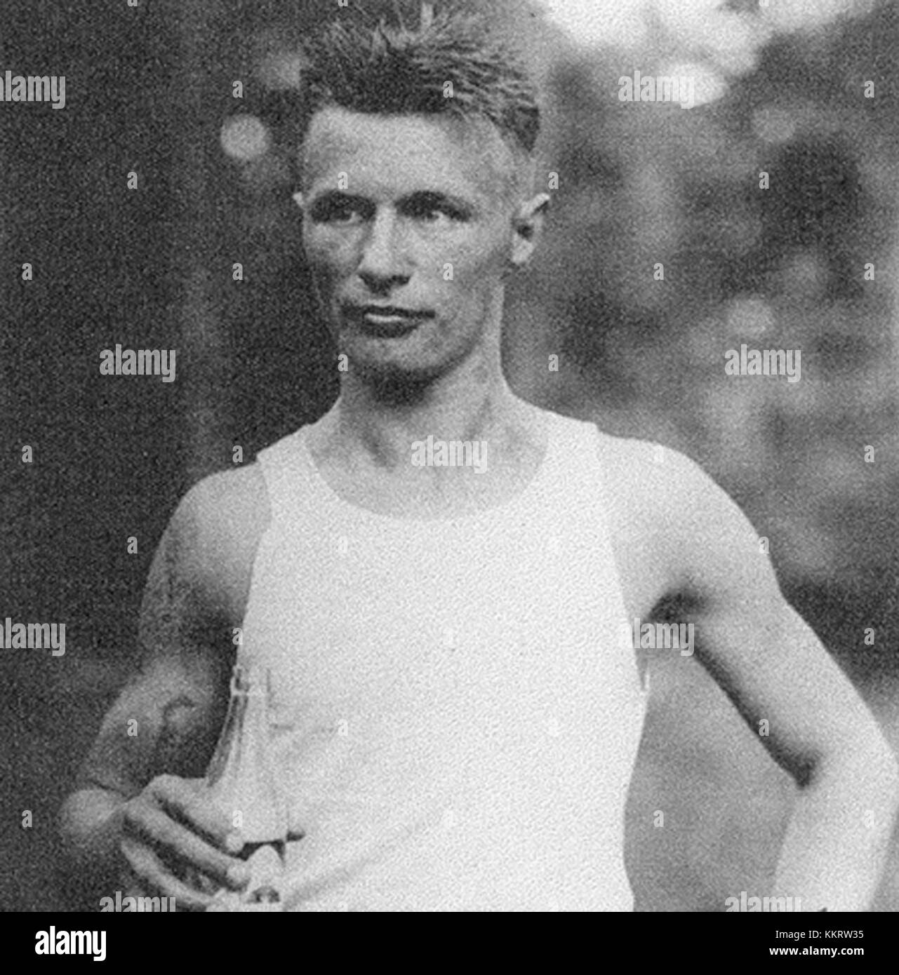 Allan Carlsson è una figura notevole nella storia dello sport svedese, associata al Comitato Olimpico svedese (SOK) e ai contributi all'atletica. Foto Stock