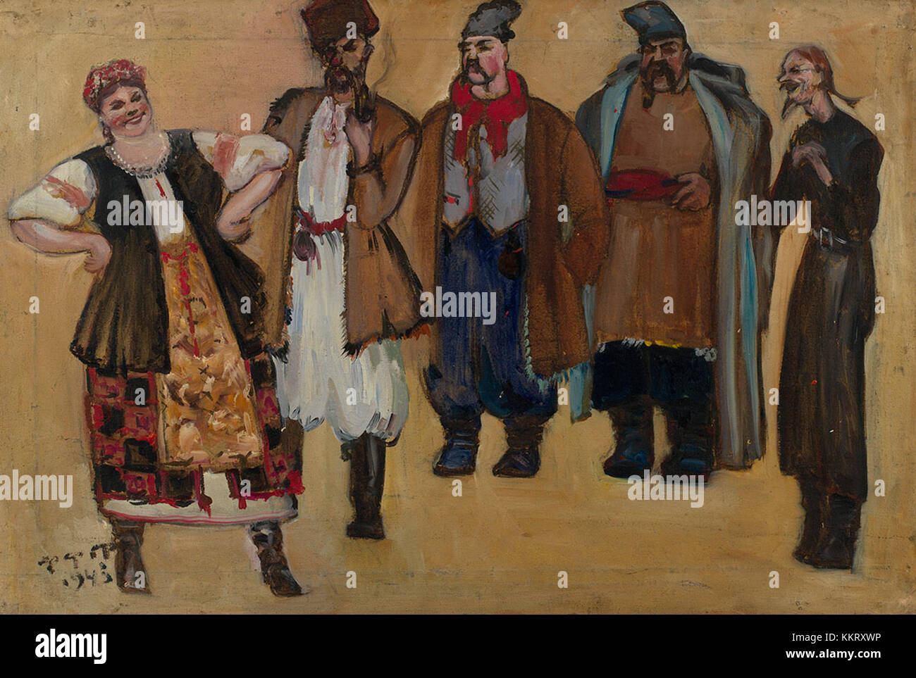 Fyodor Fedorovsky, un importante artista russo, è noto per il suo lavoro nel scenografo. I suoi disegni per le produzioni teatrali sono riconosciuti per i loro elementi intricati e visivamente sorprendenti. Foto Stock