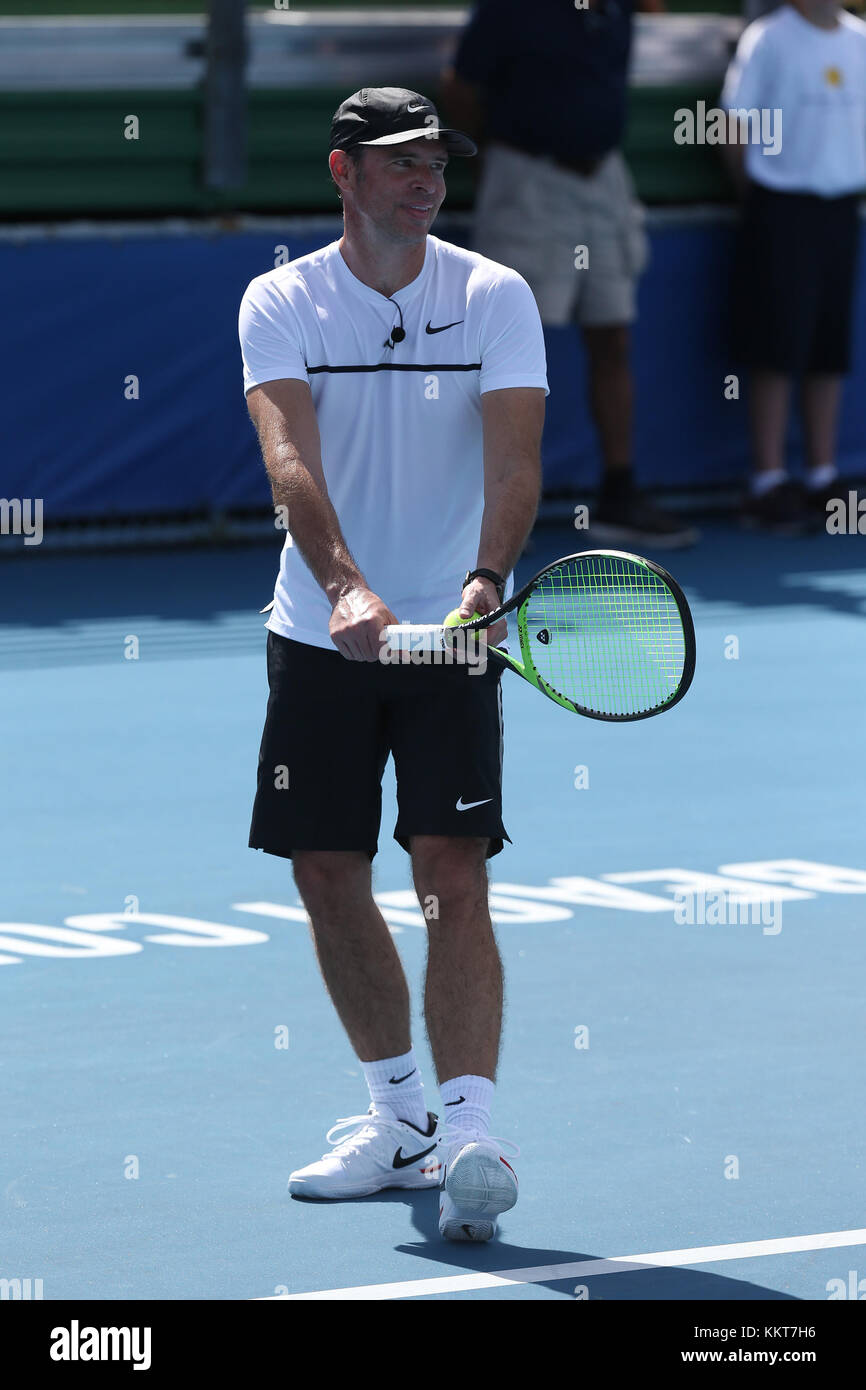 DELRAY BEACH, FL - NOVEMBRE 04: Scott Foley partecipa al 28° annuale Chris Evert/Raymond James Pro-Celebrity Tennis Classic al Delray Beach Tennis Center il 4 novembre 2017 a Delray Beach, Florida. Persone: Scott Foley Foto Stock