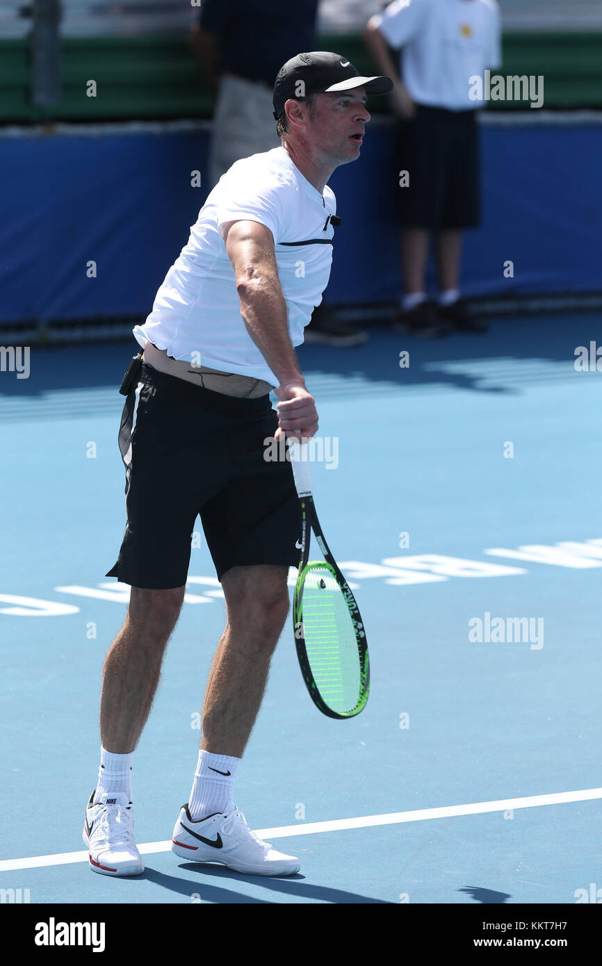 DELRAY BEACH, FL - NOVEMBRE 04: Scott Foley partecipa al 28° annuale Chris Evert/Raymond James Pro-Celebrity Tennis Classic al Delray Beach Tennis Center il 4 novembre 2017 a Delray Beach, Florida. Persone: Scott Foley Foto Stock