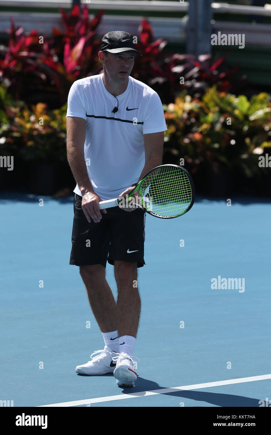 DELRAY BEACH, FL - NOVEMBRE 04: Scott Foley partecipa al 28° annuale Chris Evert/Raymond James Pro-Celebrity Tennis Classic al Delray Beach Tennis Center il 4 novembre 2017 a Delray Beach, Florida. Persone: Scott Foley Foto Stock