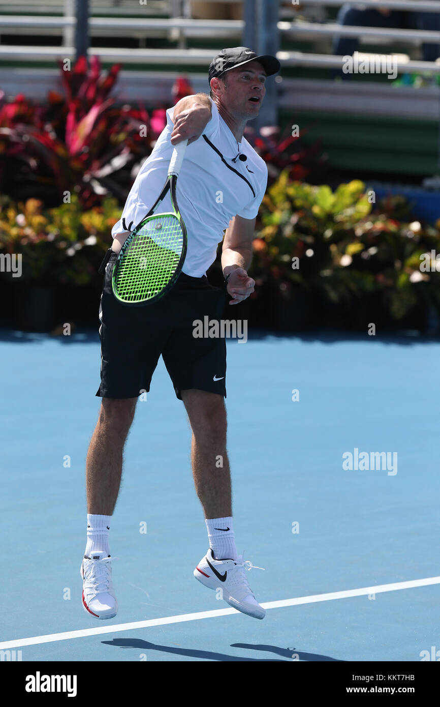 DELRAY BEACH, FL - NOVEMBRE 04: Scott Foley partecipa al 28° annuale Chris Evert/Raymond James Pro-Celebrity Tennis Classic al Delray Beach Tennis Center il 4 novembre 2017 a Delray Beach, Florida. Persone: Scott Foley Foto Stock