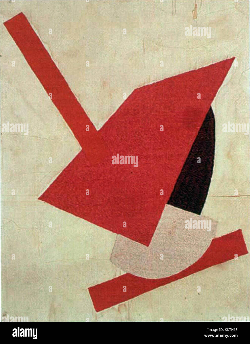 La composizione suprematista di Genke Meller, creata nel 1915, è un esempio importante del movimento suprematista. Il lavoro mette in mostra forme geometriche astratte ed esplora l'uso del colore e della forma, enfatizzando l'arte non rappresentativa. Foto Stock