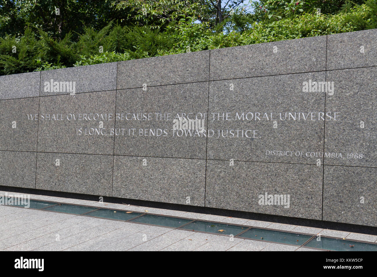 Martin Luther King Jr preventivo per l'iscrizione a parete, Martin Luther King Jr. Memorial, Washington DC, Stati Uniti d'America. Foto Stock