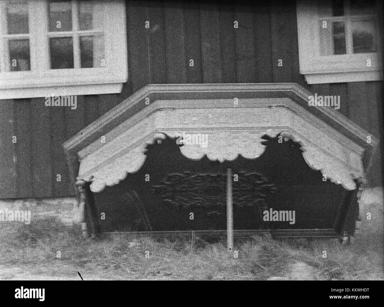 Boda Church è una chiesa medievale svedese situata nella regione di Dalarna. È un esempio di architettura delle prime chiese scandinave, notevole per la sua struttura conservata e l'importanza storica. Foto Stock