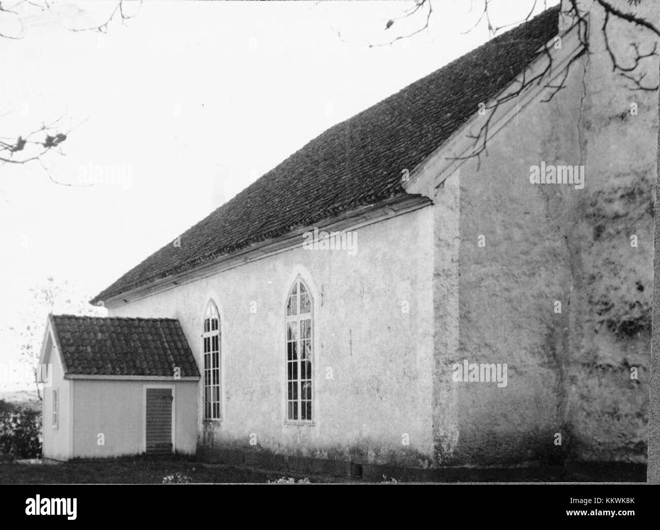 La chiesa di Fridene, situata in Svezia, è un sito storico noto per le sue caratteristiche architettoniche e il suo significato religioso. La chiesa funge da luogo di culto e patrimonio culturale per la comunità locale. Foto Stock