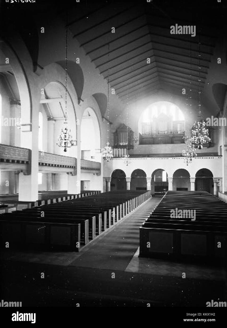 Annedalskyrkan, una chiesa in Svezia, è un esempio di architettura ecclesiastica scandinava. Ha un significato culturale e spirituale nella regione, servendo come luogo di culto e di riunione della comunità. Foto Stock