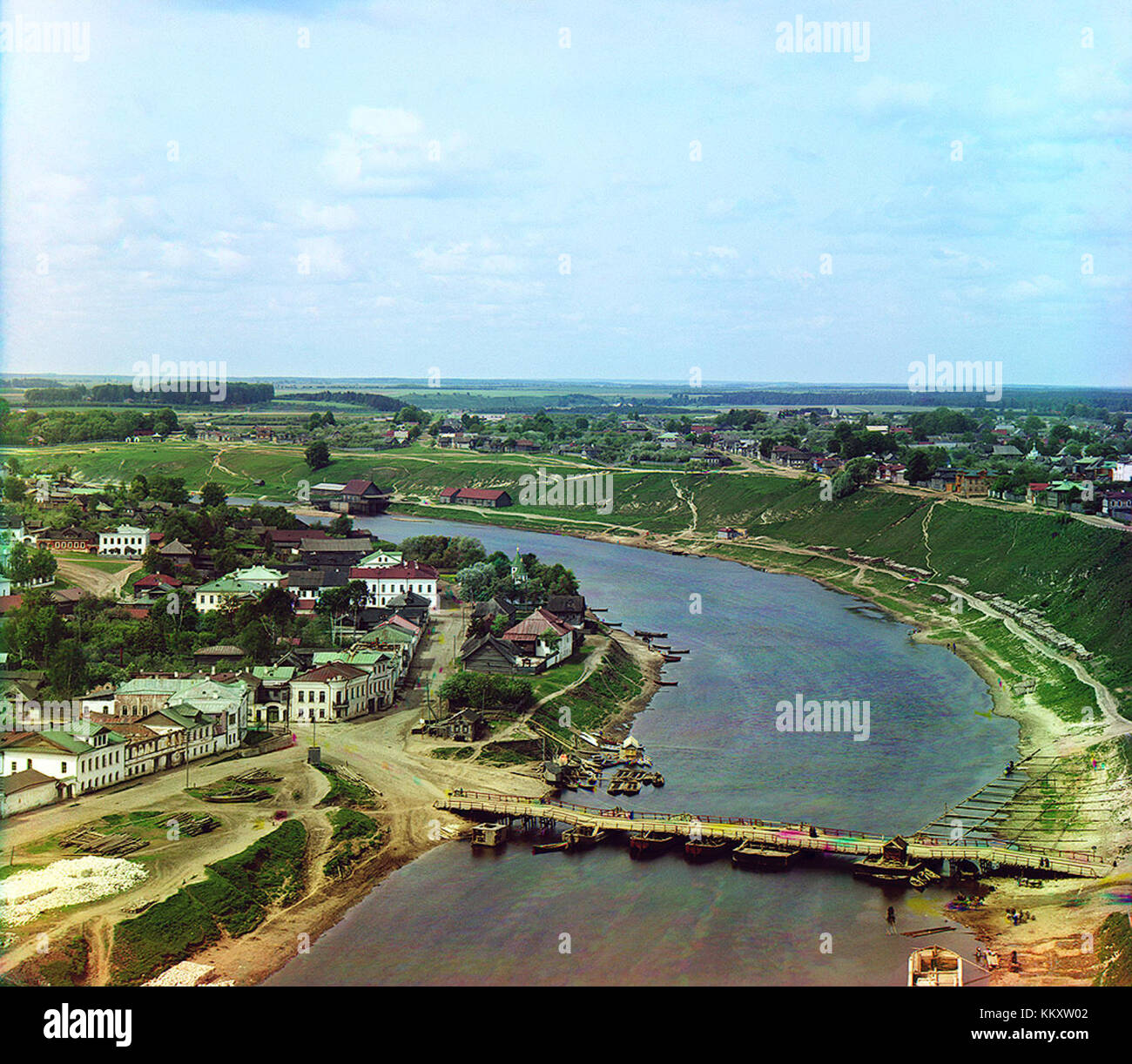 Rzhev è una città in Russia, nota per il suo significato storico durante la seconda guerra mondiale. La città ha giocato un ruolo in diverse battaglie importanti, in particolare nel fronte sovietico-tedesco, durante il conflitto. Foto Stock