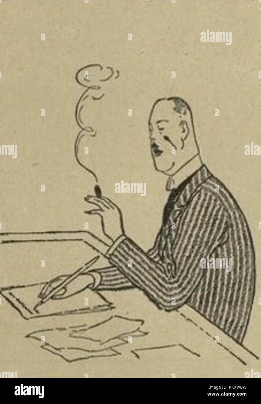 Una caricatura di Vladimir Nabokov, noto per il suo genio letterario, cattura le caratteristiche distintive e la personalità del famoso scrittore. Questa opera mette in evidenza la sua influenza sulla letteratura. Foto Stock