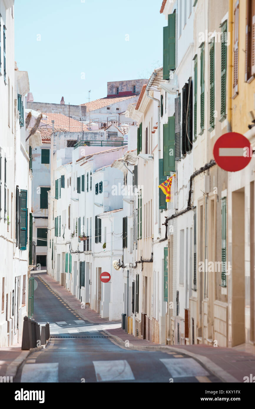 Case di Mahon - Minorca - Isole Baleari Foto Stock