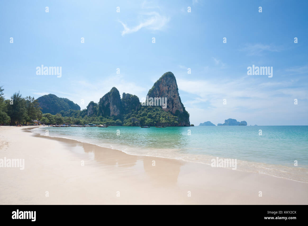 Thailandia - West Railay Beach - Krabi - Asia Foto Stock