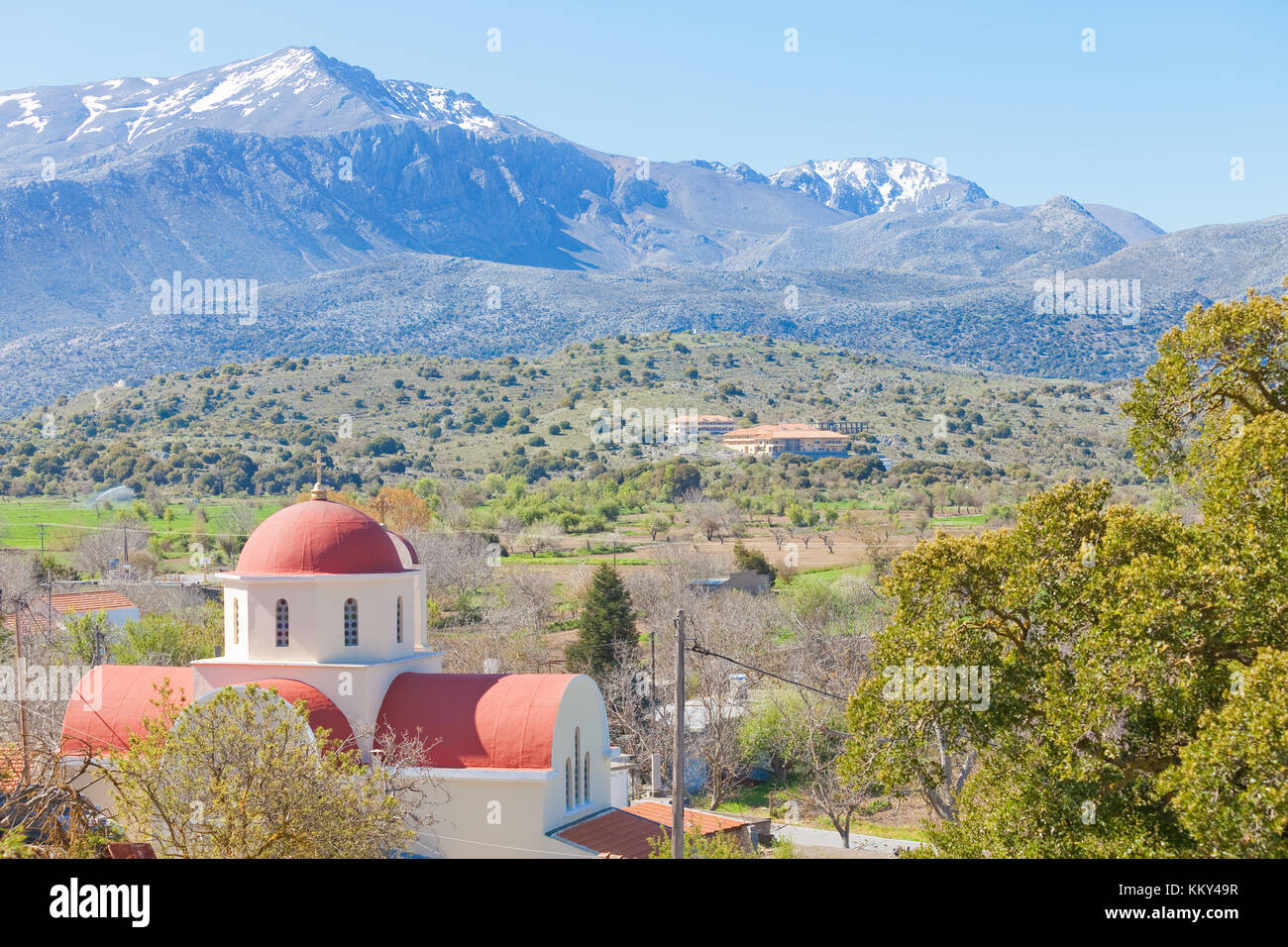 Creta - Grecia - Chiesa di Lassithi, Europa Foto Stock