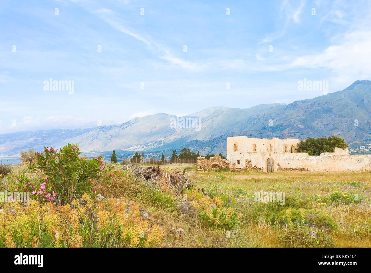 Creta - Grecia - Rovine di Frangokastello, Europa Foto Stock