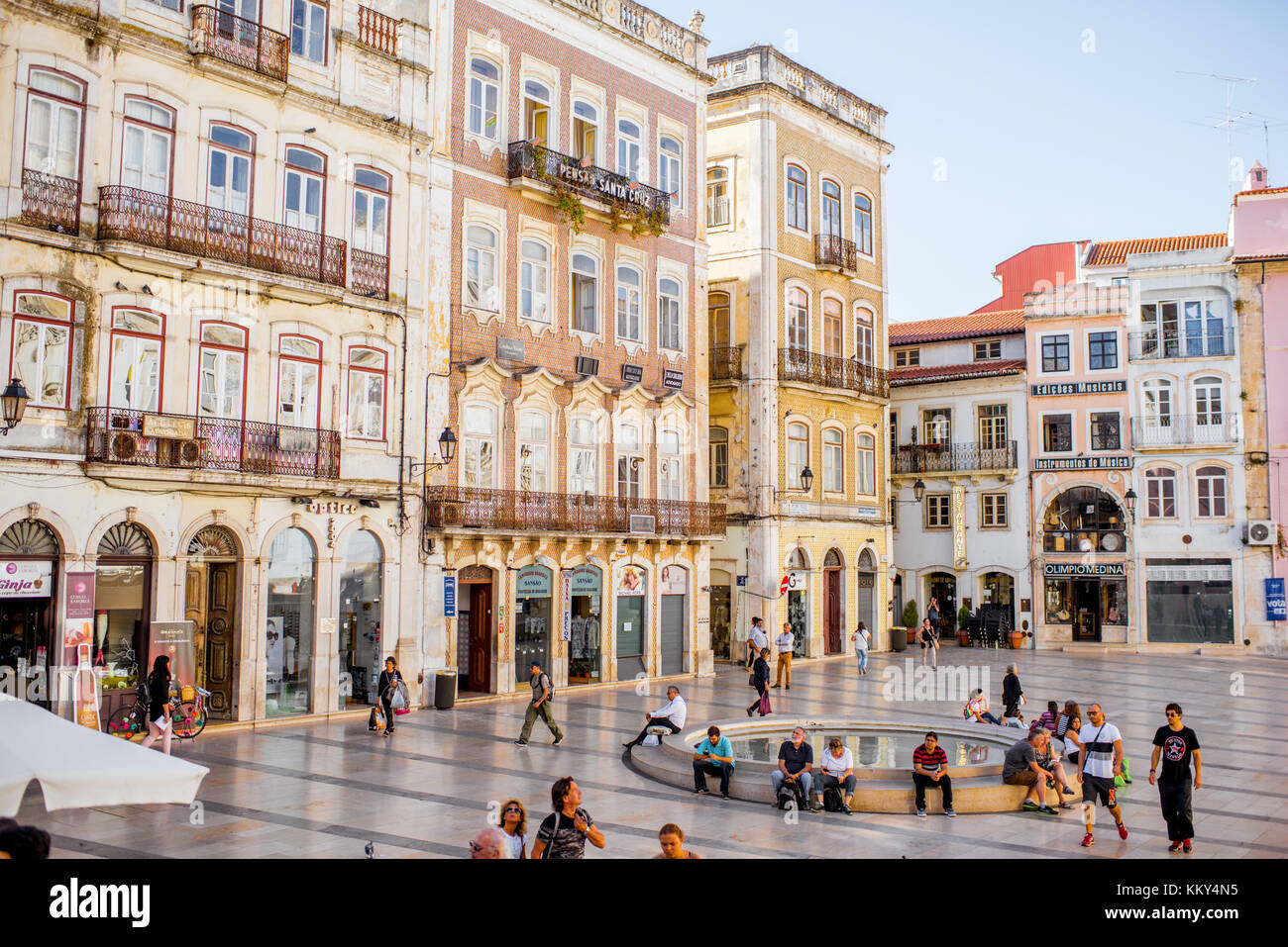 La città di Coimbra in Portogallo Foto Stock