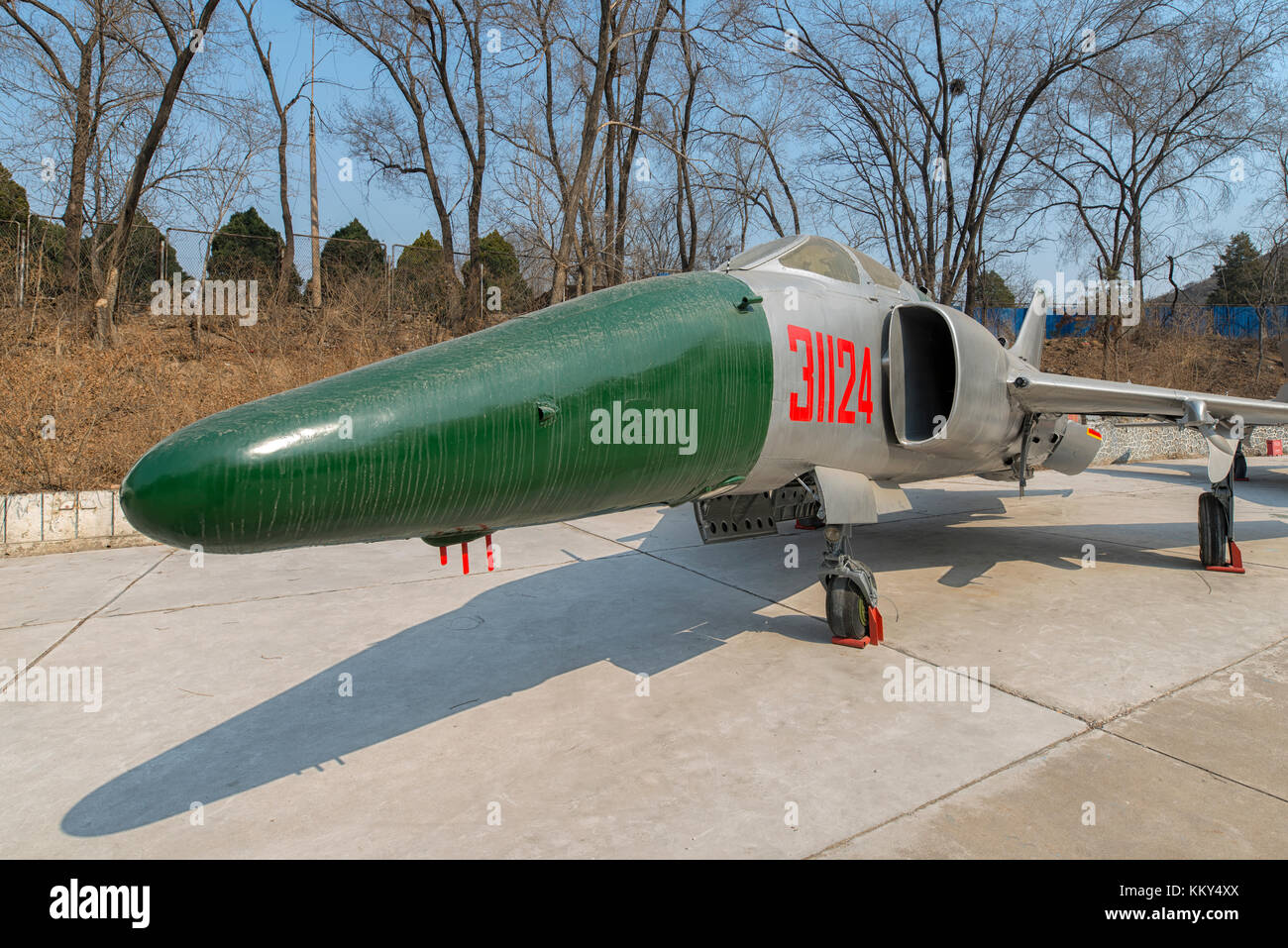 Nanchang Q-5B al Museo dell'aviazione a Pechino in Cina Foto Stock