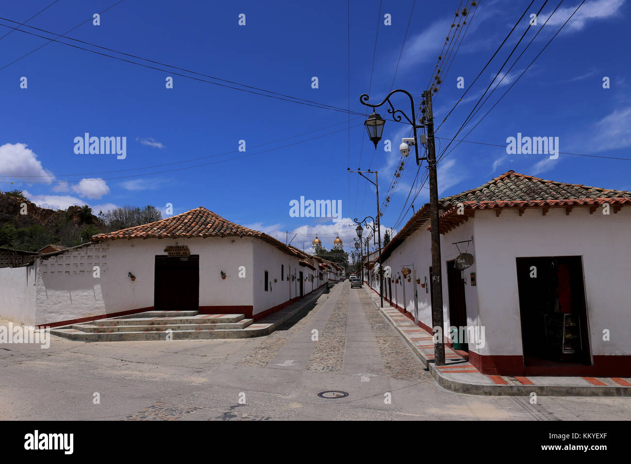 Città coloniale di Playa de Belen, in Colombia Foto Stock