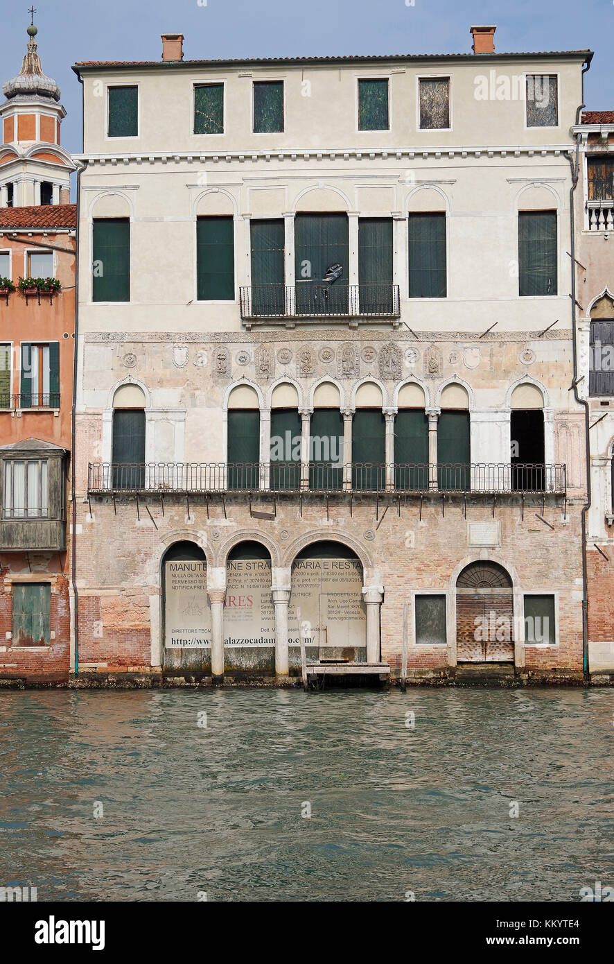 Palazzo da Mosto, noto anche come Ca' da Mosto, Grand Canal, Venezia Foto Stock