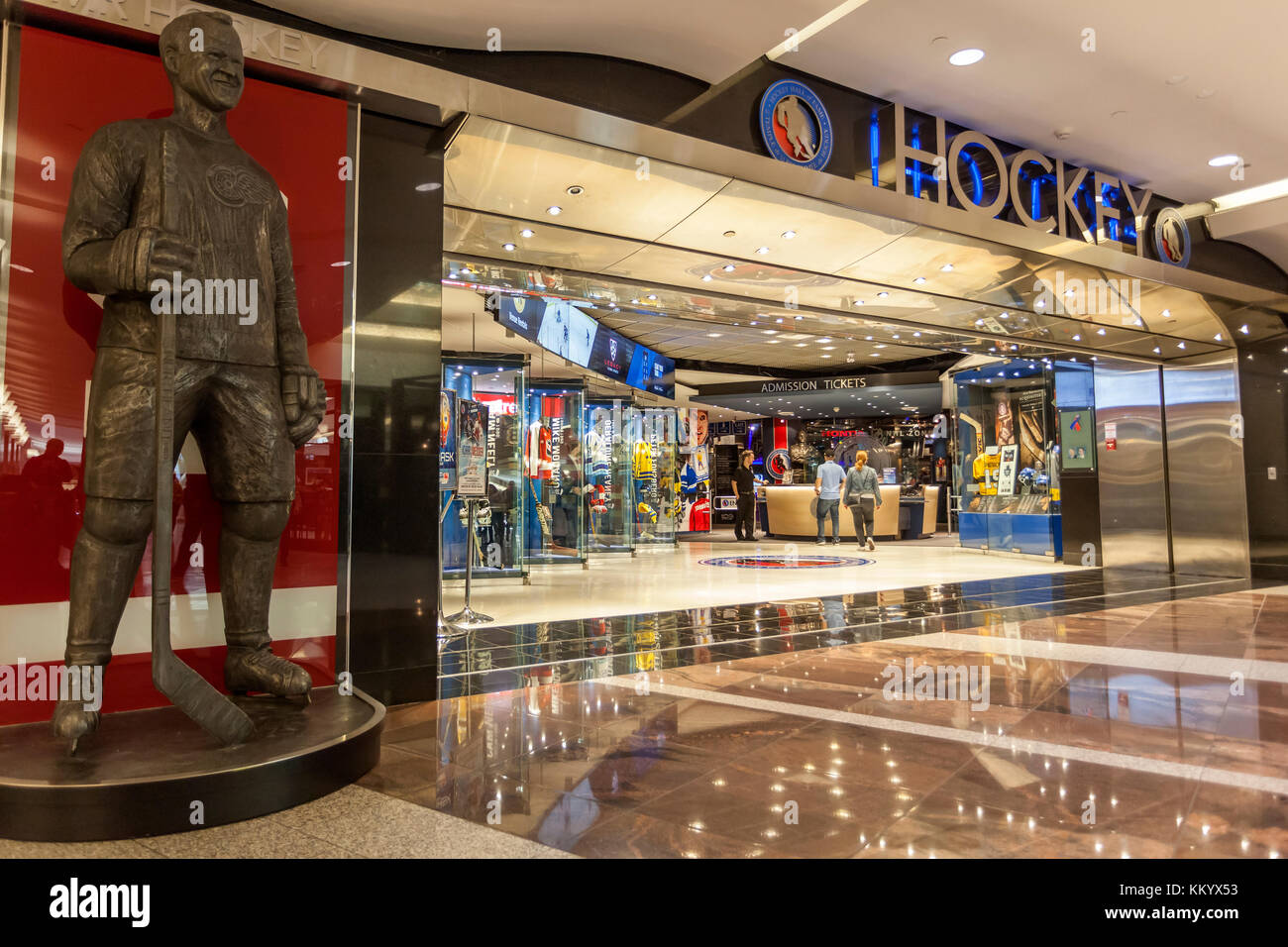 Toronto, Canada - Ott 20, 2017: l'Hockey Hall of fame di Toronto. La hall of fame è dedicato alla storia di hockey su ghiaccio. Foto Stock