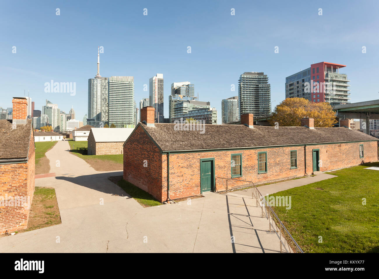 Fortificazione storica di Fort York nella città di Toronto, Canada Foto Stock