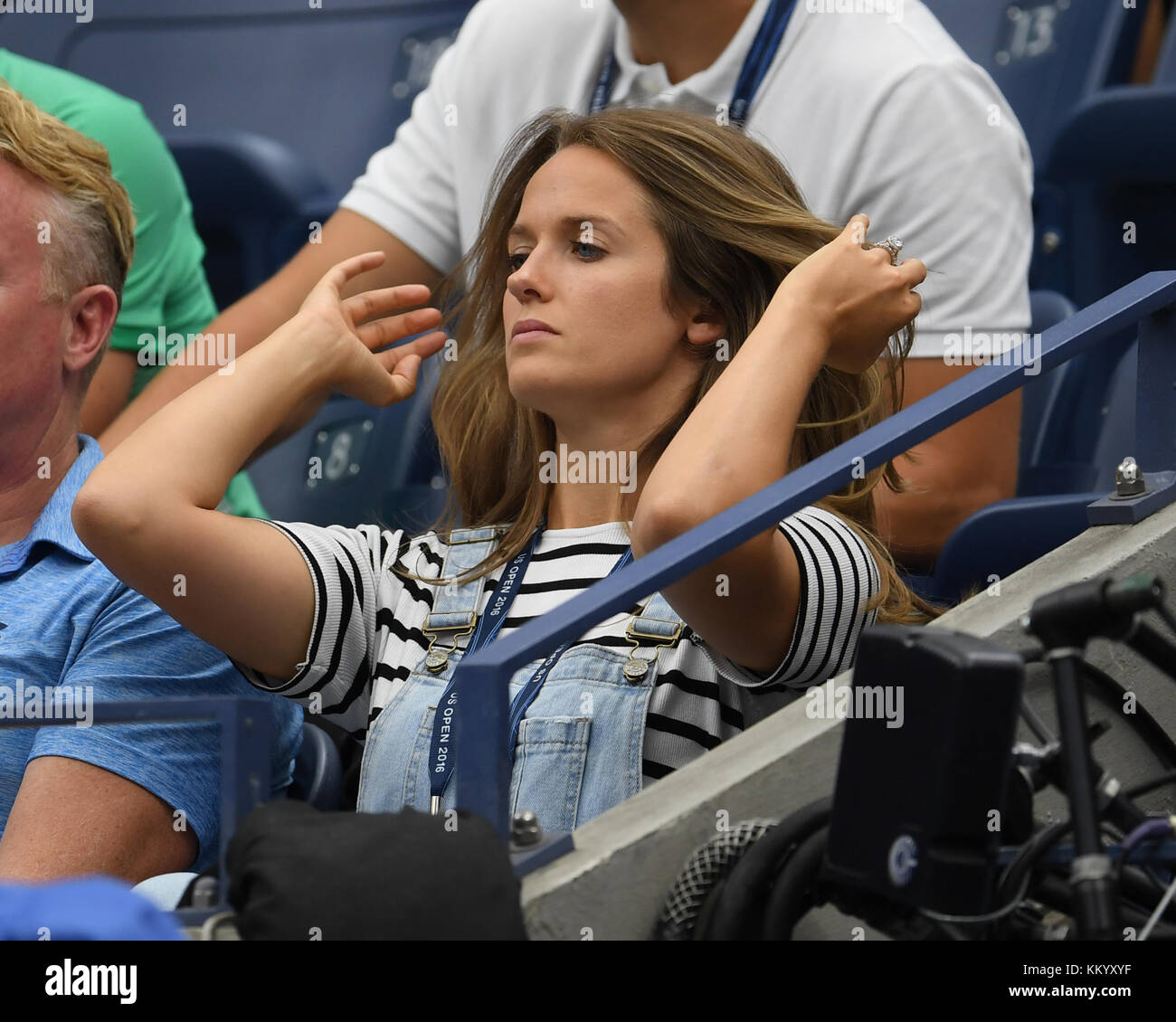 NEW YORK, NY - 01 SETTEMBRE: Kim Sears il quarto giorno del 2016 US Open all'USTA Billie Jean King National Tennis Center il 29 agosto 2016 nel quartiere Flushing del quartiere Queens di New York City People: Kim Sears Foto Stock