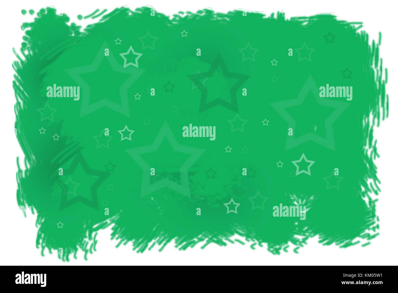 Inverno verde sullo sfondo di Natale con stelle pattern, Anno Nuovo illustrazione digitale. Foto Stock