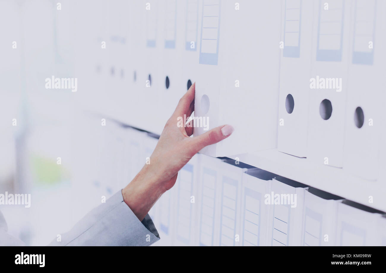 Le cartelle per i documenti Foto Stock