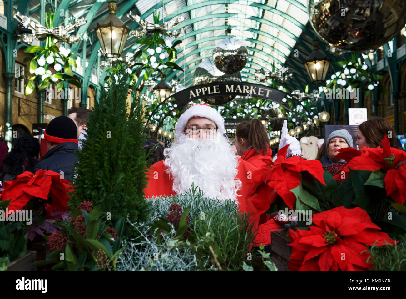 Mercatino di Natale, Londra, Regno Unito. Covent Garden Natale. Foto Stock