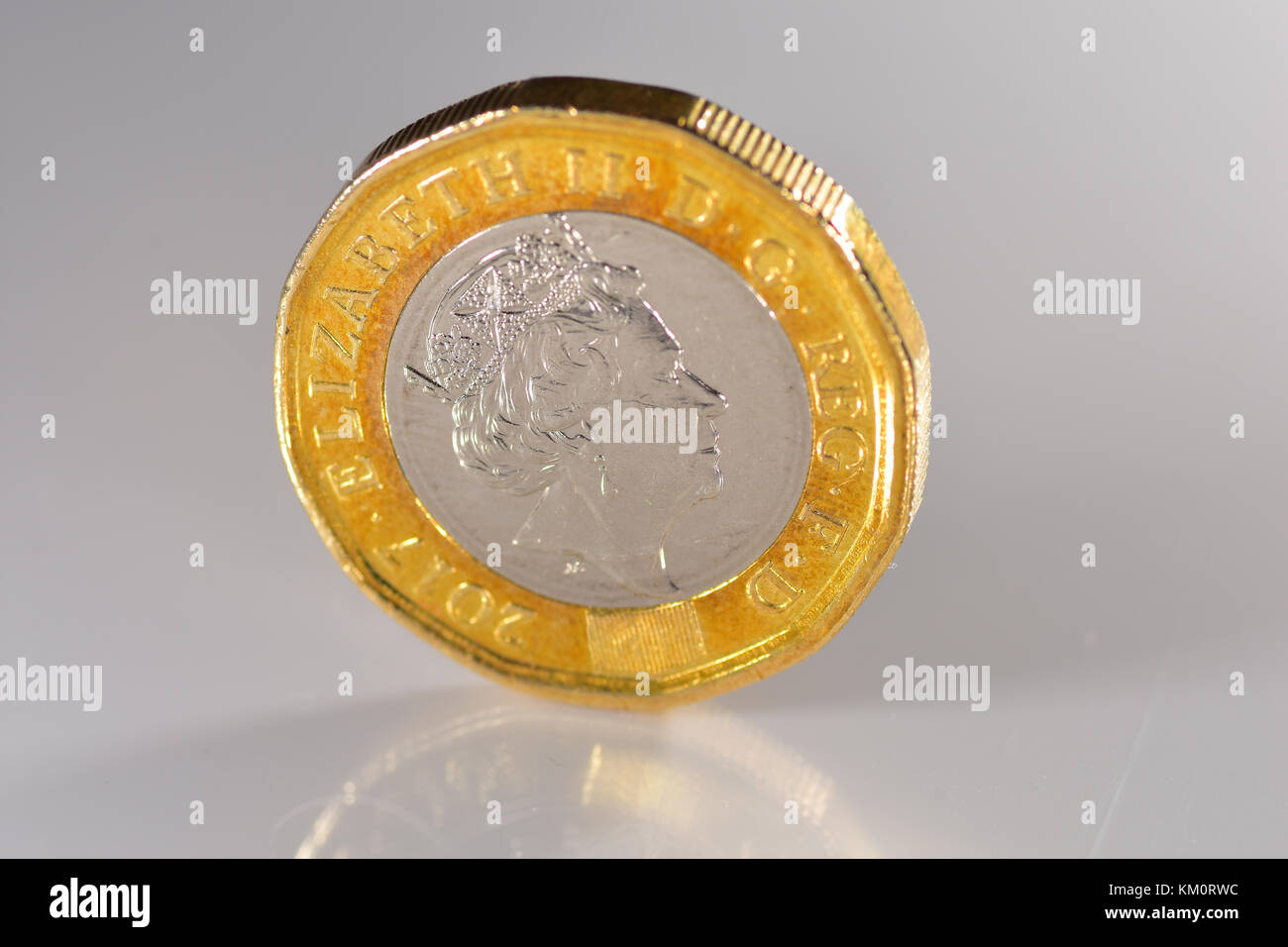 Nuovo £ 1 moneta 2017 Foto Stock