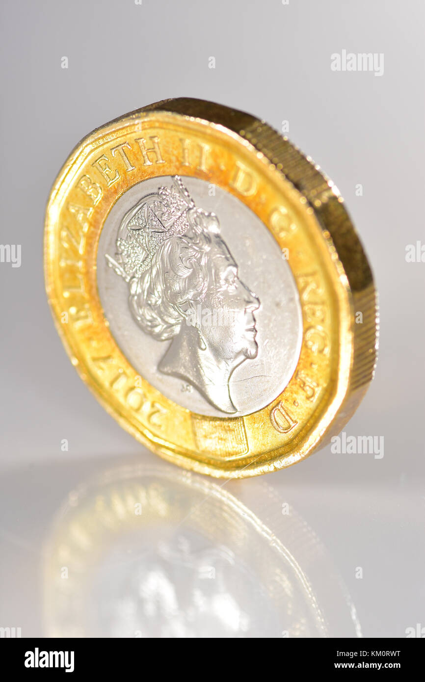 Nuovo £ 1 moneta 2017 Foto Stock
