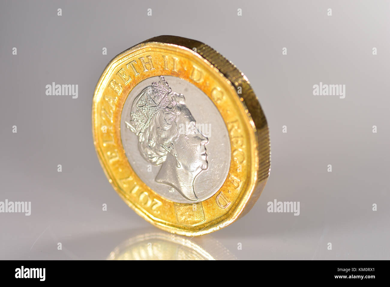 Nuovo £ 1 moneta 2017 Foto Stock