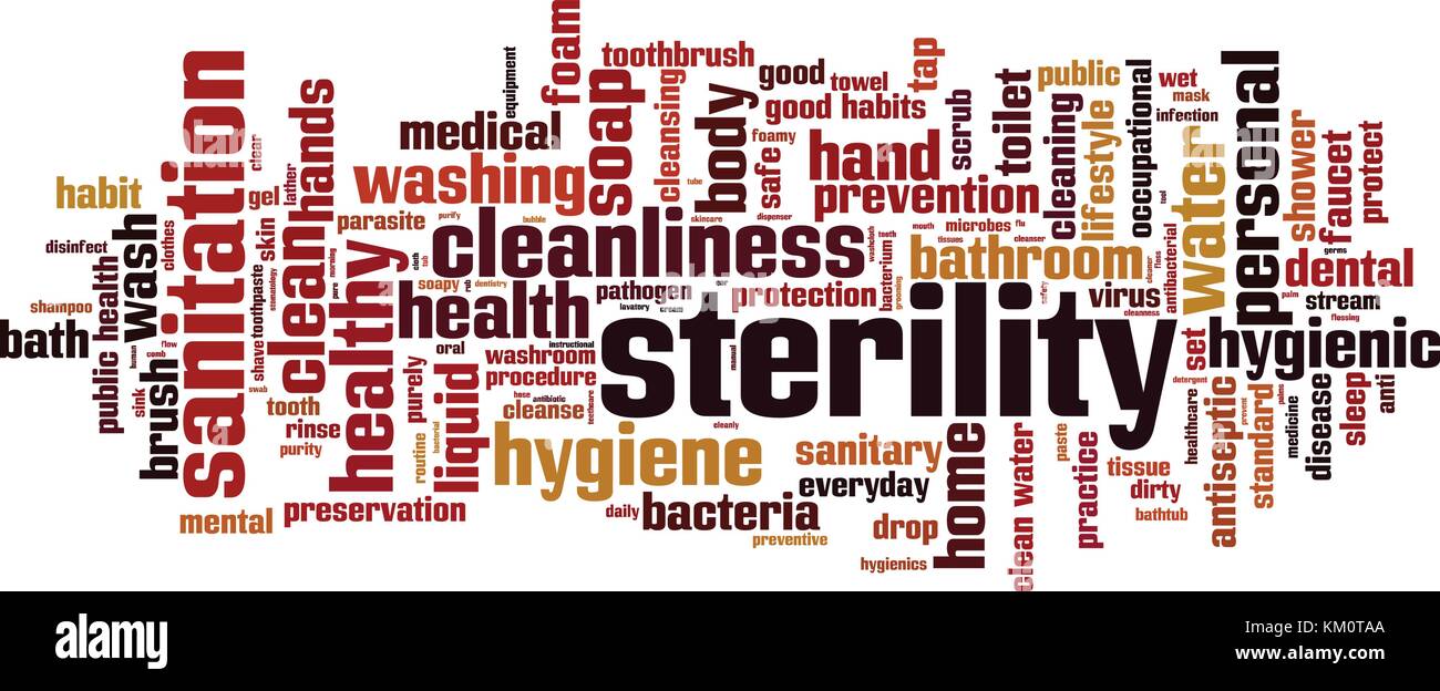 La sterilità di parola il concetto di cloud. Illustrazione Vettoriale Illustrazione Vettoriale