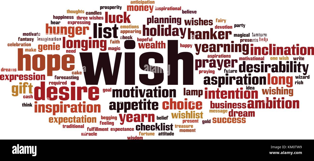 Desidero parola concetto di cloud computing. Illustrazione Vettoriale Illustrazione Vettoriale