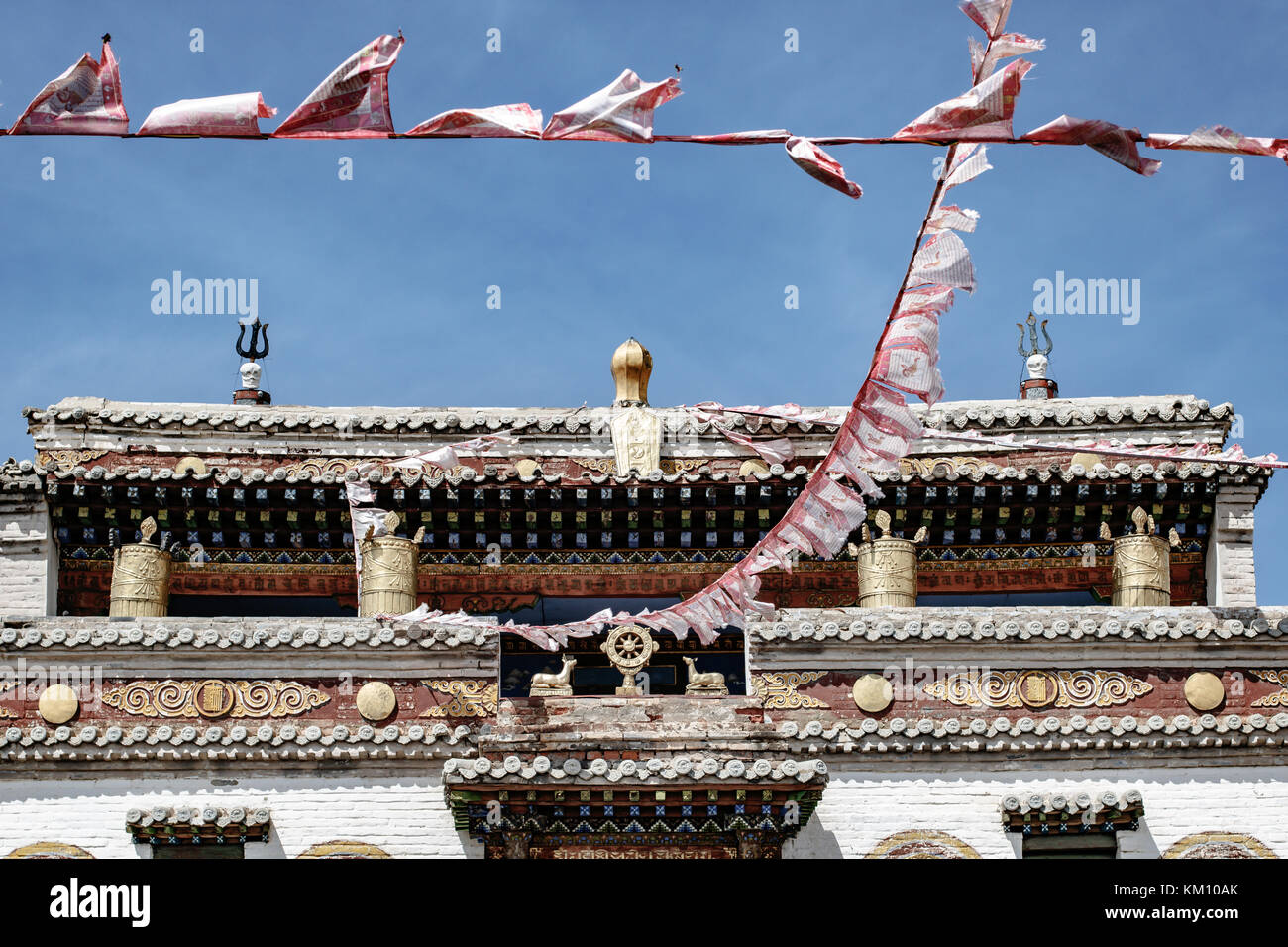 Tempio monastery a Karakorum, capitale dell'impero mongolo Foto Stock