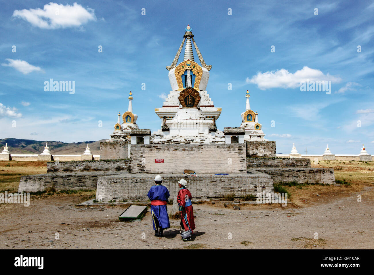 Tempio monastery a Karakorum, capitale dell'impero mongolo Foto Stock