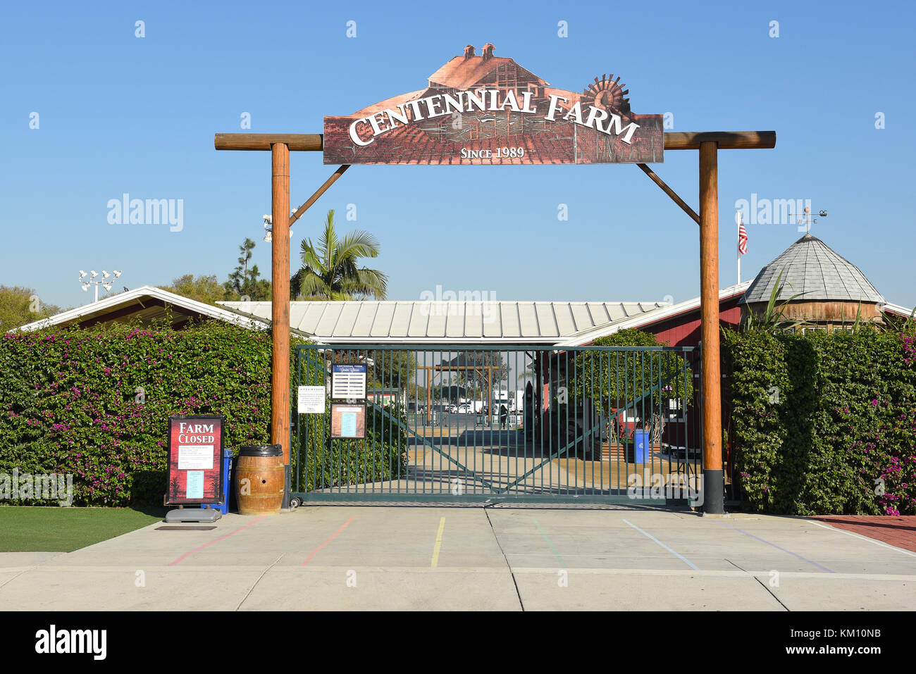 Costa Mesa, CA - dicembre 1, 2017: centenario agriturismo a oc fiera e centro eventi. creato per educare i giovani a proposito di agricoltura e la sua importanza per la nostra da Foto Stock