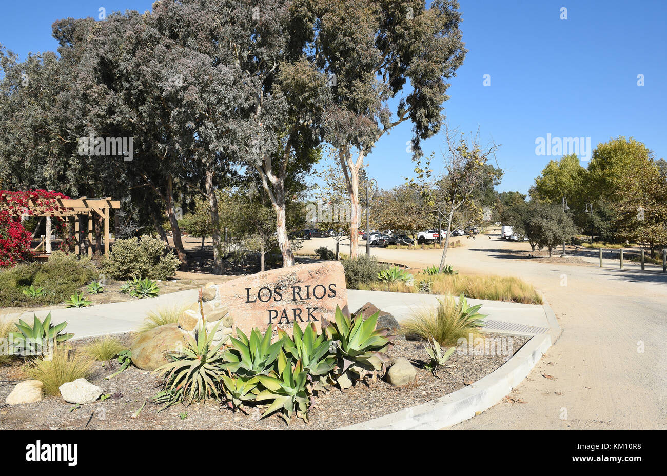 San Juan Capistrano, CA - 1 dicembre 2017: Los Rios Park. Il parco è situato nel cuore dello storico quartiere di Los Rios, la più antica comunità in cui si trova Foto Stock