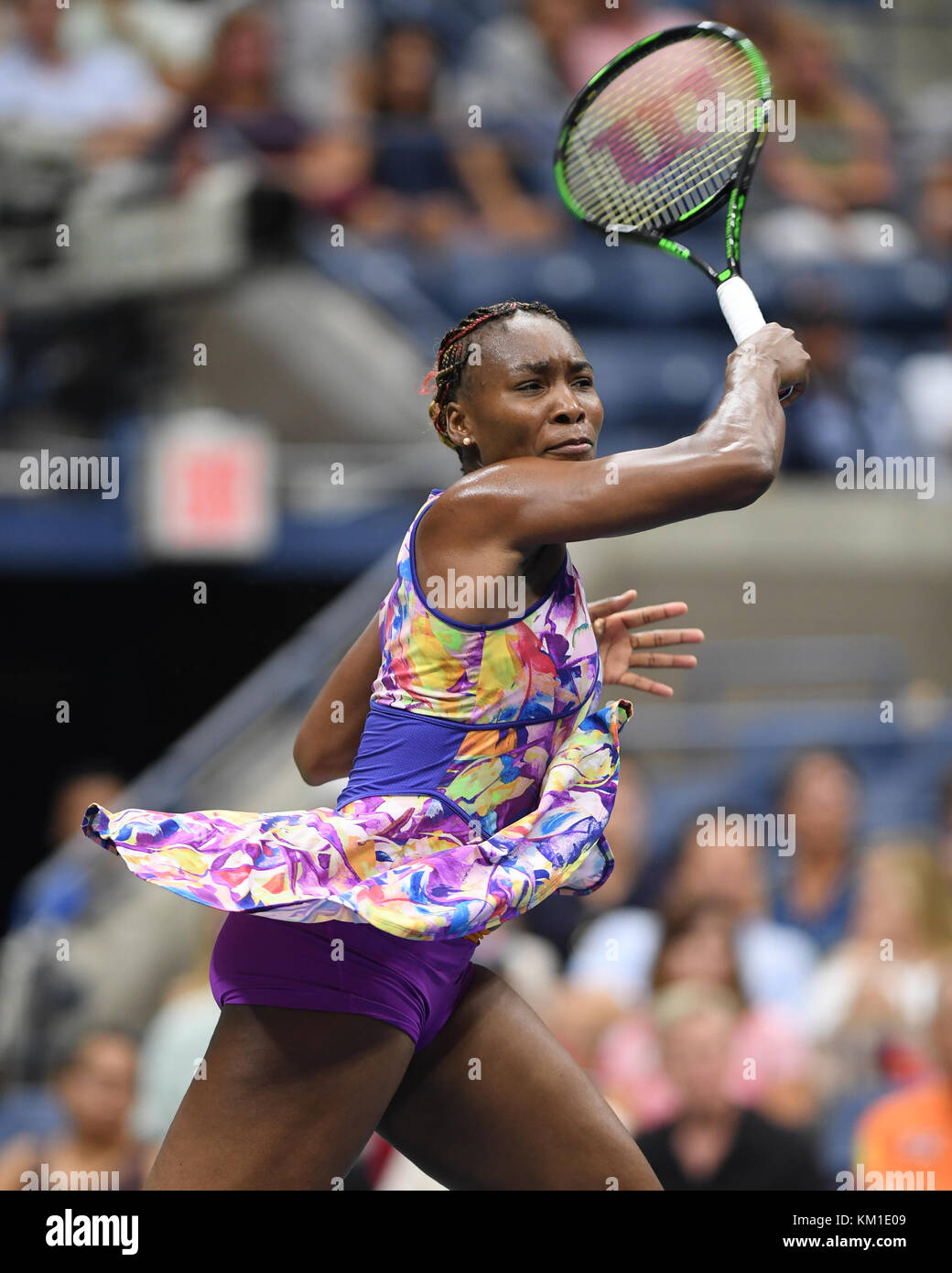 NEW YORK, NY - 01 SETTEMBRE: Venus Williams il quarto giorno del 2016 US Open all'USTA Billie Jean King National Tennis Center il 29 agosto 2016 nel quartiere Flushing del quartiere Queens di New York City People: Venus Williams Foto Stock