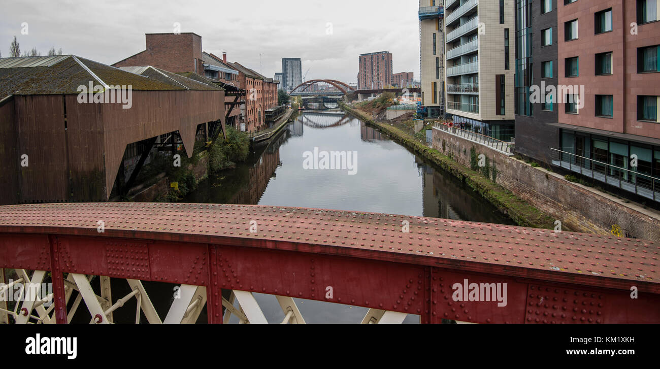 Foto aerea di Salford ponte Corda Foto Stock