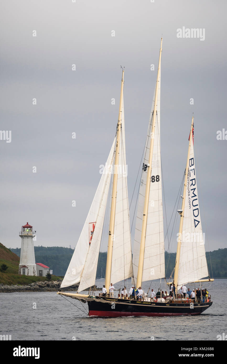 Bermuda sloop "acquavite di Bermuda". Foto Stock