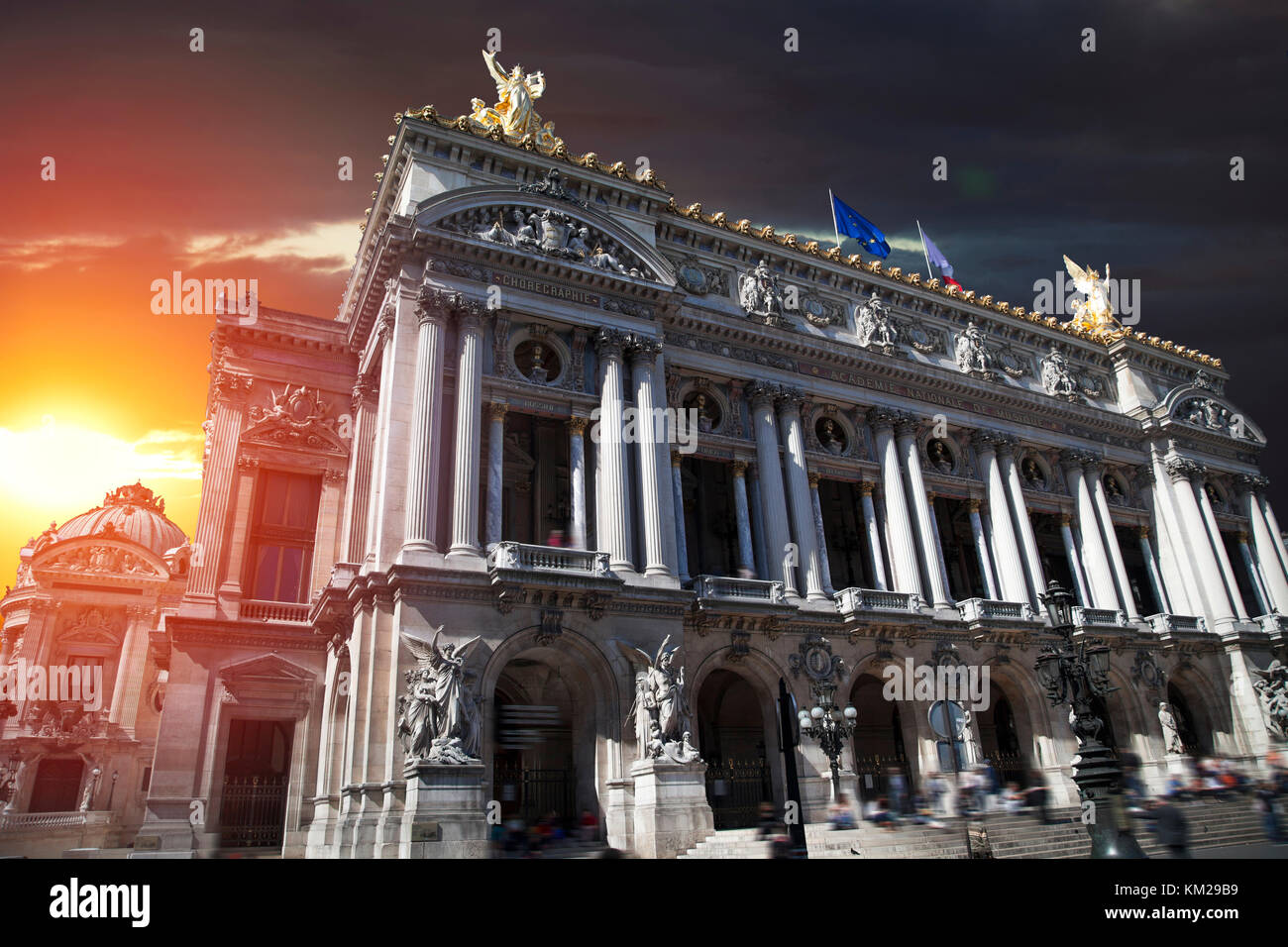 Opera Parigi. è situato nel Palazzo Garnier. Francia Foto Stock