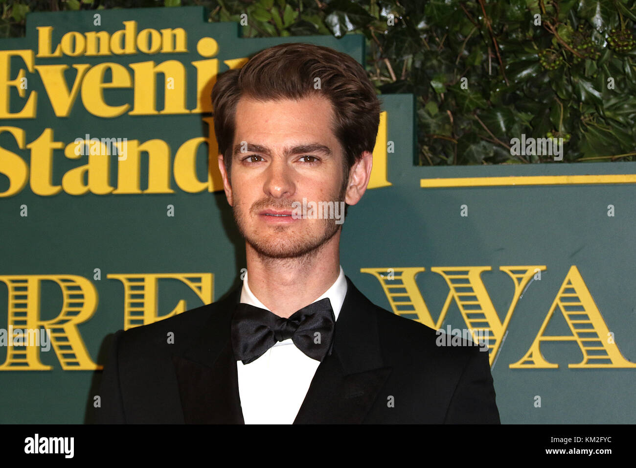 Londra, Regno Unito. 3 dicembre, 2017.Andrew Garfield, London Evening Standard Theatre Awards, il Theatre Royal Drury Lane, Londra UK, 03 dicembre 2017, Foto di Richard Goldschmidt Foto Stock