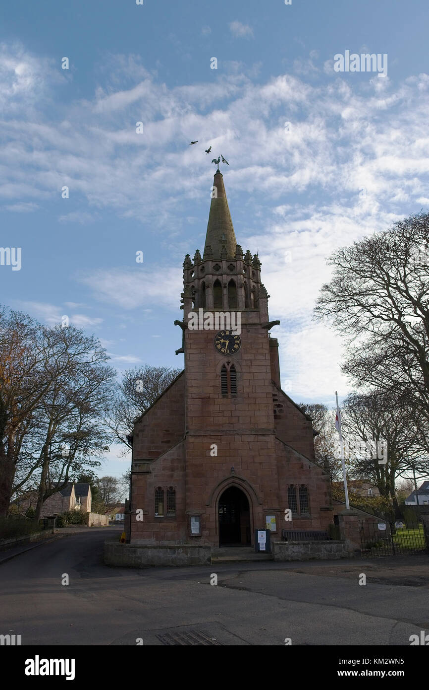 St Ebba / St Aebbe parrocchia anglicana Chiesa di Beadnell Foto Stock