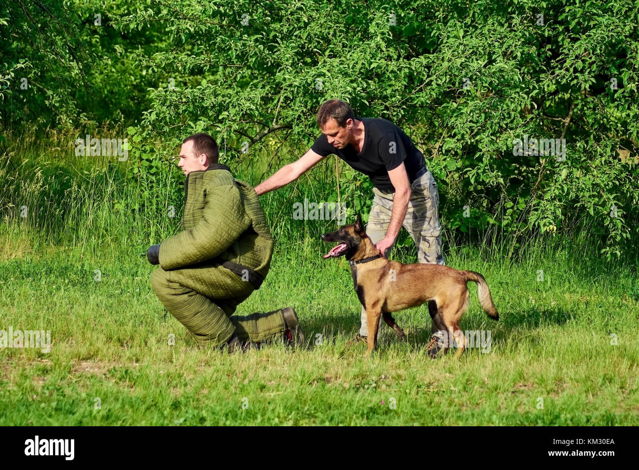 Gli uomini sono sempre pronto per l'esercizio. Foto Stock